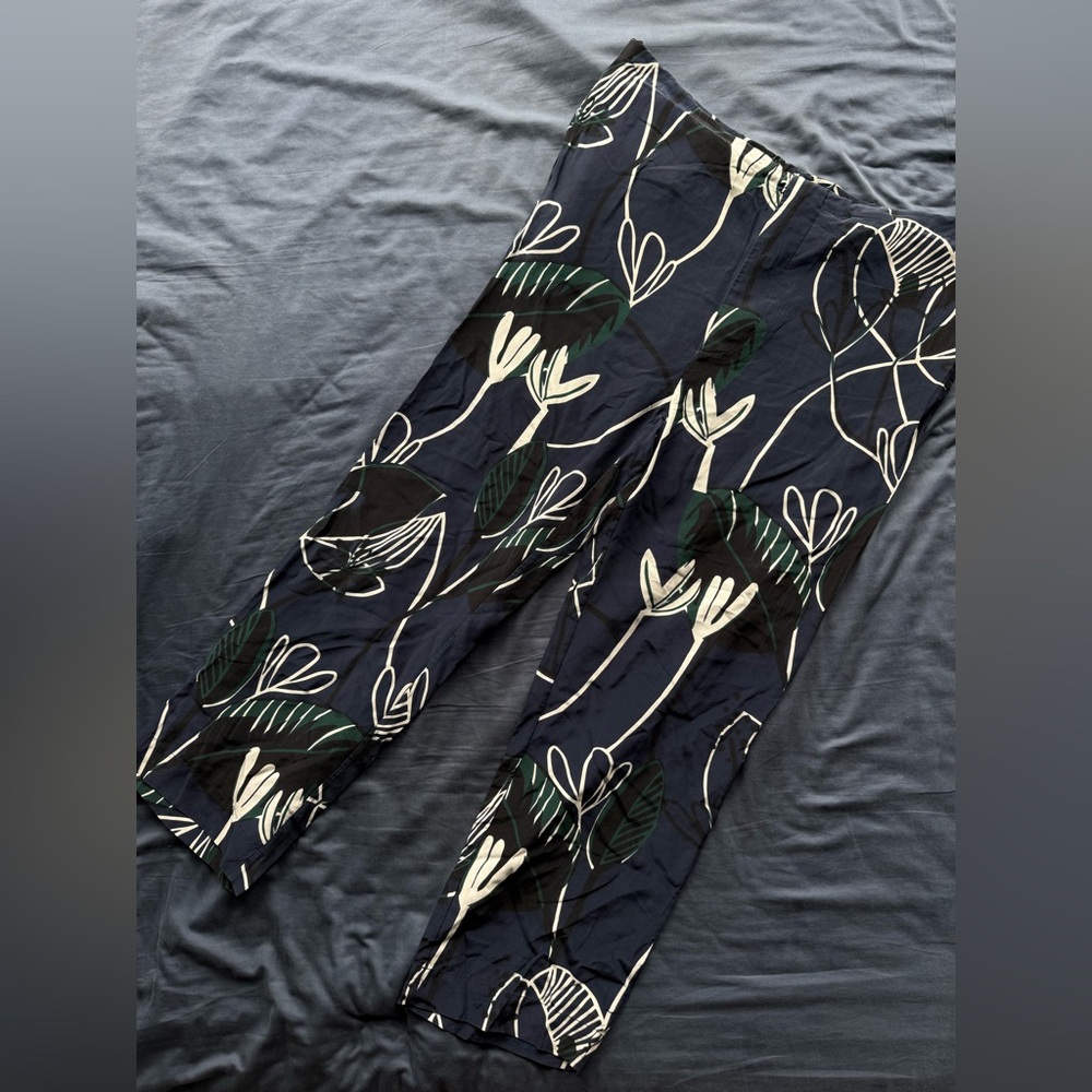 Marni Black and White Floral Pants